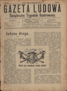 Gazeta Ludowa : świąteczny tygodnik ilustrowany 1916-11-19, R. 2, nr 47