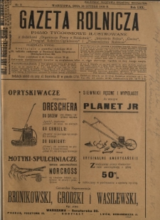 Gazeta Rolnicza : pismo tygodniowe ilustrowane. R. 70, nr 9 (28 lutego 1930)