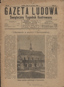 Gazeta Ludowa : świąteczny tygodnik ilustrowany 1916-12-10, R. 2, nr 50