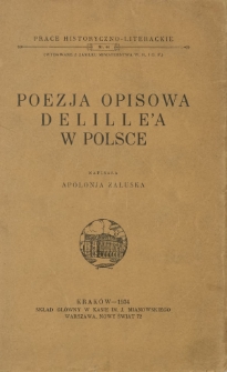 Poezja opisowa Delille'a w Polsce