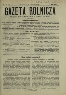 Gazeta Rolnicza : pismo tygodniowe ilustrowane. R. 65, nr 25-26 (19 czerwca 1925)