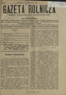 Gazeta Rolnicza : pismo tygodniowe ilustrowane. R. 65, nr 42 (16 października 1925)