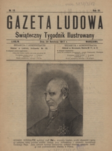 Gazeta Ludowa : świąteczny tygodnik ilustrowany 1917-04-29, R. 3, Nr 18