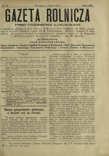 Gazeta Rolnicza : pismo tygodniowe ilustrowane. R. 69, nr 18 (3 maja 1929)