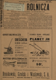 Gazeta Rolnicza : pismo tygodniowe ilustrowane. R. 70, nr 18 (2 maja 1930)