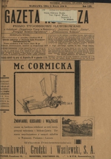 Gazeta Rolnicza : pismo tygodniowe ilustrowane. R. 70, nr 21 (23 maja 1930)