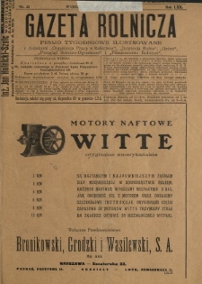 Gazeta Rolnicza : pismo tygodniowe ilustrowane. R. 70, nr 26 (27 czerwca 1930)