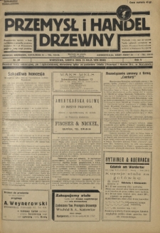 Przemysł i Handel Drzewny / red. Adam Schwarz. R.5, nr 54 (25 maja 1929)