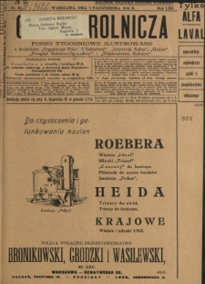 Gazeta Rolnicza : pismo tygodniowe ilustrowane. R. 70, nr 40 (3 października 1930)