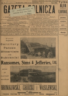 Gazeta Rolnicza : pismo tygodniowe ilustrowane. R. 70, nr 41 (10 października 1930)