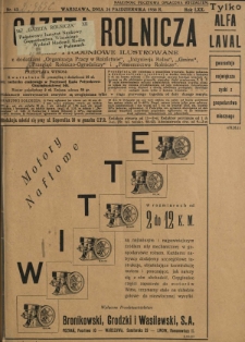 Gazeta Rolnicza : pismo tygodniowe ilustrowane. R. 70, nr 43 (24 października 1930)