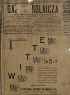 Gazeta Rolnicza : pismo tygodniowe ilustrowane. R. 70, nr 52 (29 grudnia 1930)