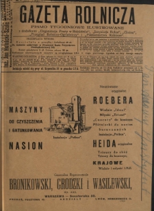 Gazeta Rolnicza : pismo tygodniowe ilustrowane. R. 70, nr 7 (14 lutego 1930)