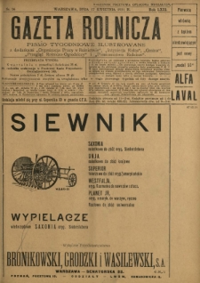 Gazeta Rolnicza : pismo tygodniowe ilustrowane. R. 71, nr 16 (17 kwietnia 1931)