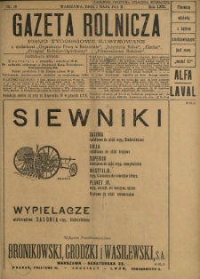 Gazeta Rolnicza : pismo tygodniowe ilustrowane. R. 71, nr 18 (1 maja 1931)