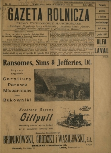 Gazeta Rolnicza : pismo tygodniowe ilustrowane. R. 71, nr 26 (26 czerwca 1931)