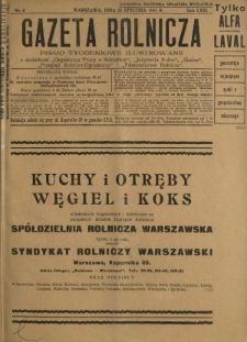 Gazeta Rolnicza : pismo tygodniowe ilustrowane. R. 71, nr 4 (23 stycznia 1931)