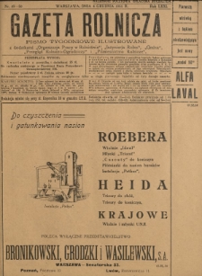 Gazeta Rolnicza : pismo tygodniowe ilustrowane. R. 71, nr 49-50 (4 grudnia 1931)