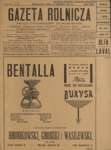 Gazeta Rolnicza : pismo tygodniowe ilustrowane. R. 71, nr 51-52 (18 grudnia 1931)