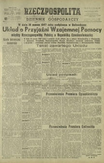 Rzeczpospolita i Dziennik Gospodarczy. R. 4, nr 69 (12 [właśc. 11] marzec 1947)