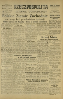 Rzeczpospolita i Dziennik Gospodarczy. R. 4, nr 90 (1 kwietnia 1947)