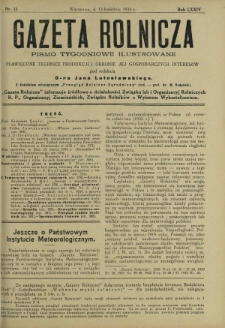 Gazeta Rolnicza : pismo tygodniowe ilustrowane. R. 74, nr 15 (13 kwietnia 1934)