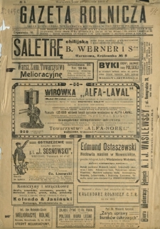 Gazeta Rolnicza : pismo tygodniowe ilustrowane. R. 53, nr 3 (17 stycznia 1913)