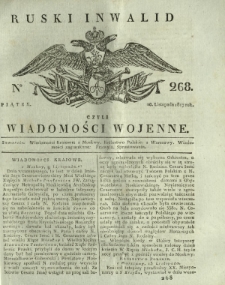 Ruski Inwalid czyli wiadomości wojenne. 1817, nr 268 (16 listopada)
