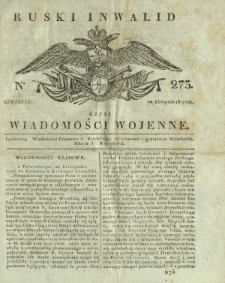 Ruski Inwalid czyli wiadomości wojenne. 1817, nr 273 (22 listopada)