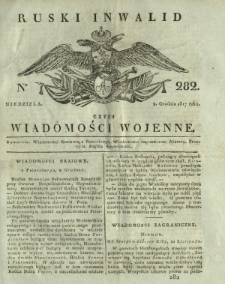 Ruski Inwalid czyli wiadomości wojenne. 1817, nr 282 (2 grudnia)