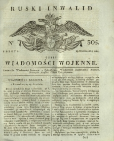 Ruski Inwalid czyli wiadomości wojenne. 1817, nr 305 (29 grudnia)