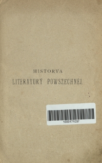 Historya literatury powszechnej. T. 1