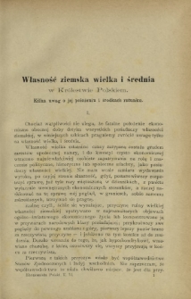 Ekonomista Polski T. 6, z. 4 (1891)