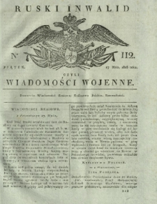 Ruski Inwalid czyli wiadomości wojenne. 1818, nr 112 (17 maja)