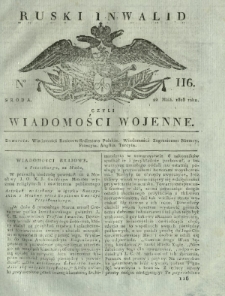 Ruski Inwalid czyli wiadomości wojenne. 1818, nr 116 (22 maja)