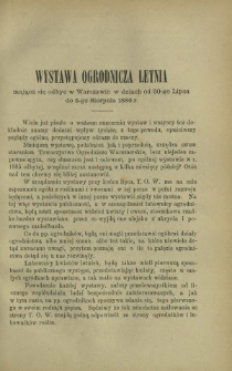 Ogrodnik Polski : dwutygodnik poświęcony wszystkim gałęziom ogrodnictwa T. 8, Nr 9 (1886)