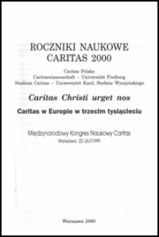 Roczniki Naukowe Caritas R. 4 (2000)