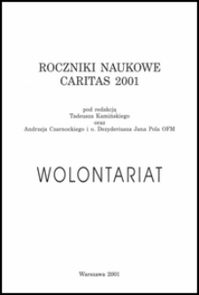 Roczniki Naukowe Caritas R. 5 (2001)
