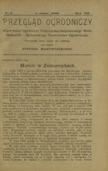 Przegląd Ogrodniczy : organ Małopolskiego Towarzystwa Ogrodniczego i Sekcji Ogrodniczej Towarzystwa Gospodarskiego Wsch. Małopolski R. 7, Nr 5 (11 marca 1923)