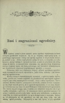 Ogrodnik Polski : dwutygodnik poświęcony wszystkim gałęziom ogrodnictwa T. 23, Nr 5 (1901)