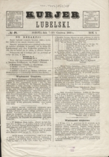 Kurjer Lubelski R. 4, Nr 48 (sobota, 7 (19) czerwca 1869)