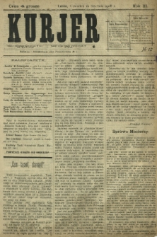 Kurjer / redaktor i wydawca Stanisław Korczak. - R. 3, nr 12 (16 stycznia 1908)