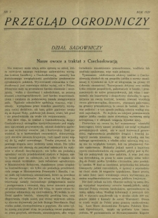 Przegląd Ogrodniczy R. 12, Nr 3 (1929)