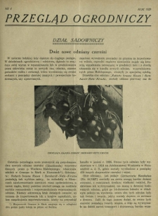 Przegląd Ogrodniczy R. 12, Nr 4 (1929)