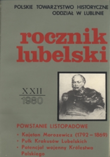 Rocznik Lubelski T. 22 (1980)