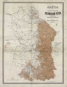 Karta russkago naselenija Cholmskoj Rusi