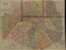 Plan de Paris : Divise en 20 arrondissements et 80 quartiers