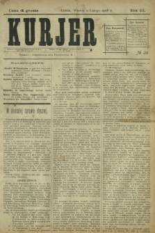 Kurjer / redaktor i wydawca Stanisław Korczak. - R. 3, nr 34 (11 lutego 1908)