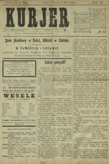 Kurjer / redaktor i wydawca Stanisław Korczak. - R. 3, nr 58 (10 marca 1908)