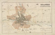 Plan von München mit den Grundzügen der Kanalisation und dem Bestande am Ende des Jahres 1892